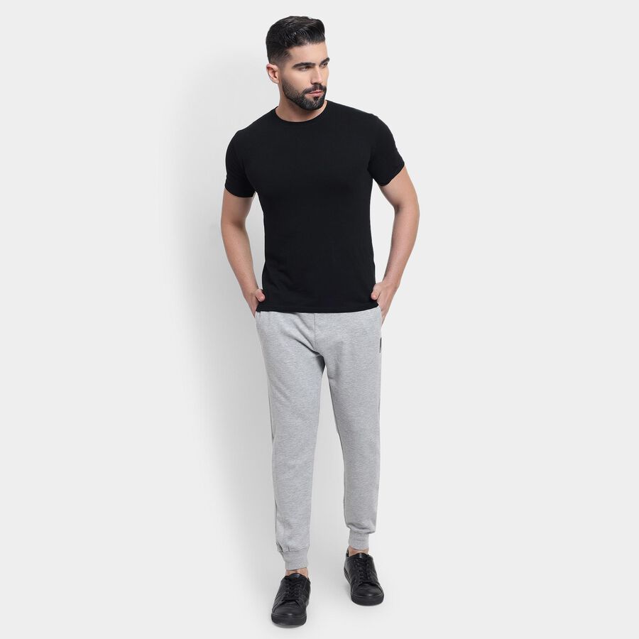 Men's Track Pants , Melange Mid Grey, large image number null