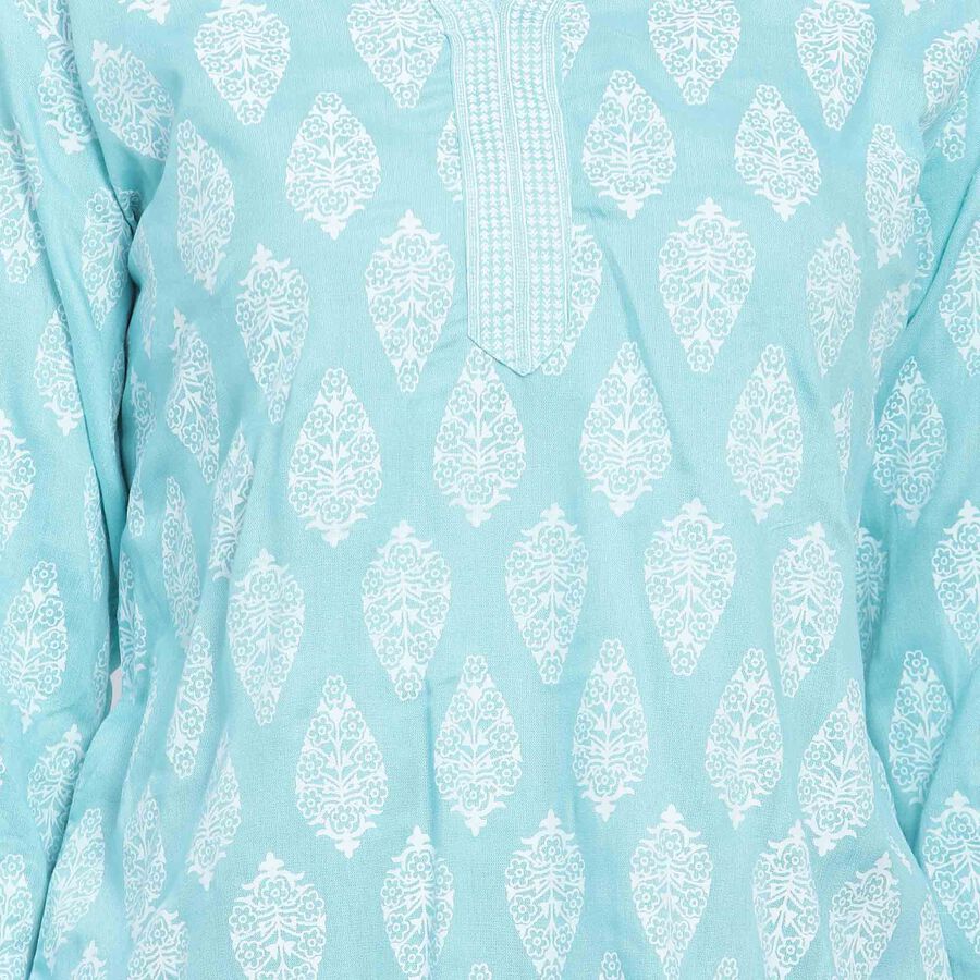Printed Kurti, Light Blue, large image number null