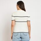 Ladies' 100% Cotton Crop  Top, सफ़ेद, small image number null