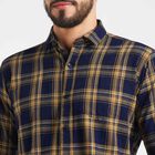 Cotton Checks Casual Shirt, Mustard, small image number null