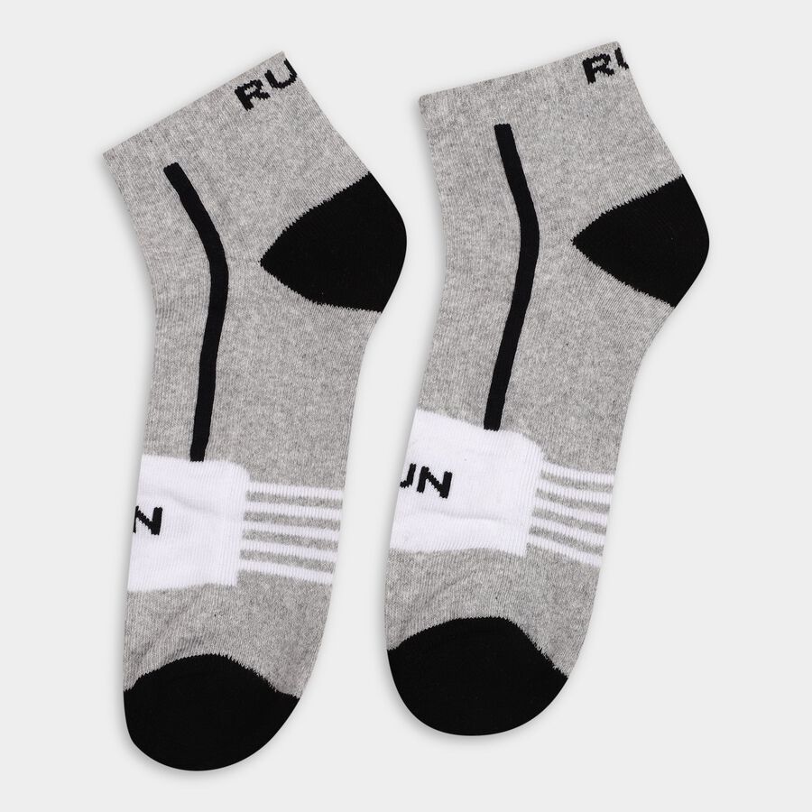 Men's Socks (Pack of 2), काला, large