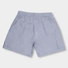 Girls' Light Gray Pull-Up Shorts, Light Blue, small image number null