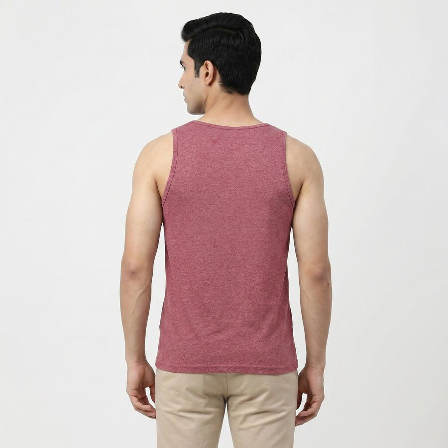 Men's Pink Round Neck Muscle Gym T-Shirt, गुलाबी, large