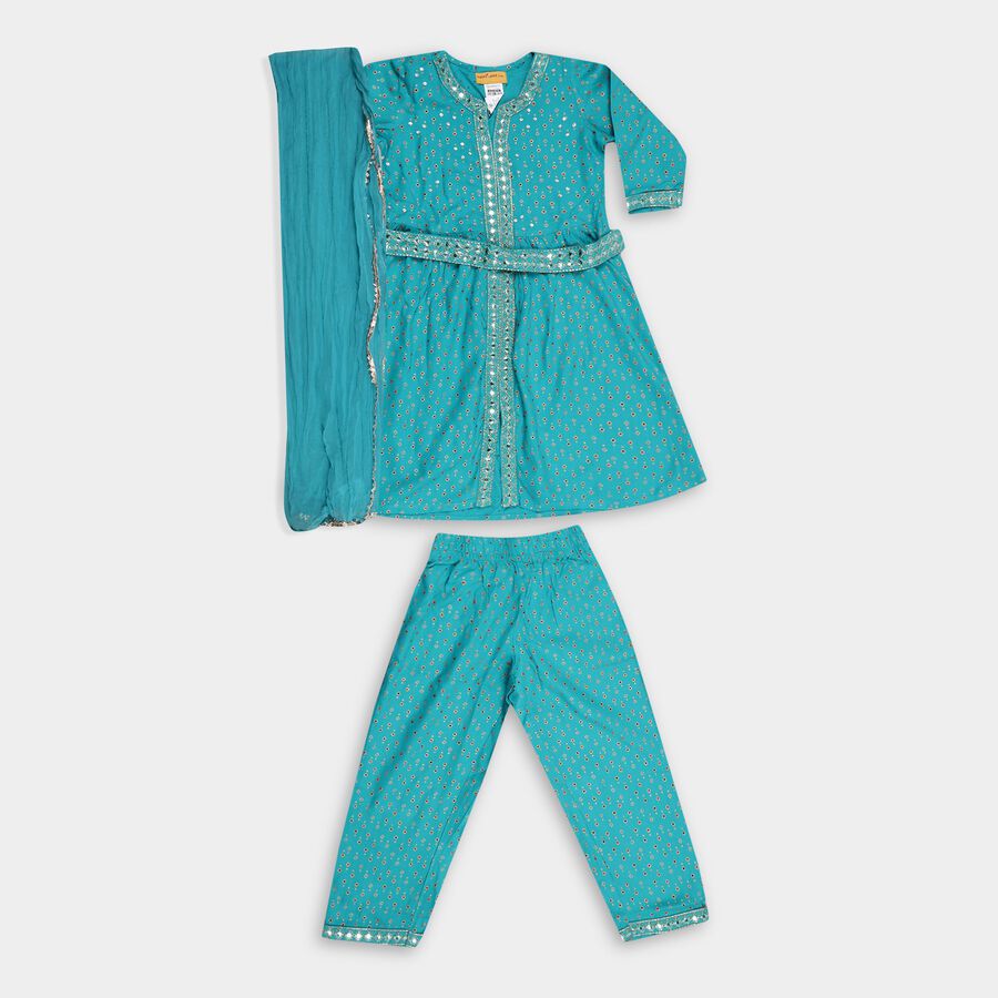 Girls' Fusion Set, एक्वा, large image number null