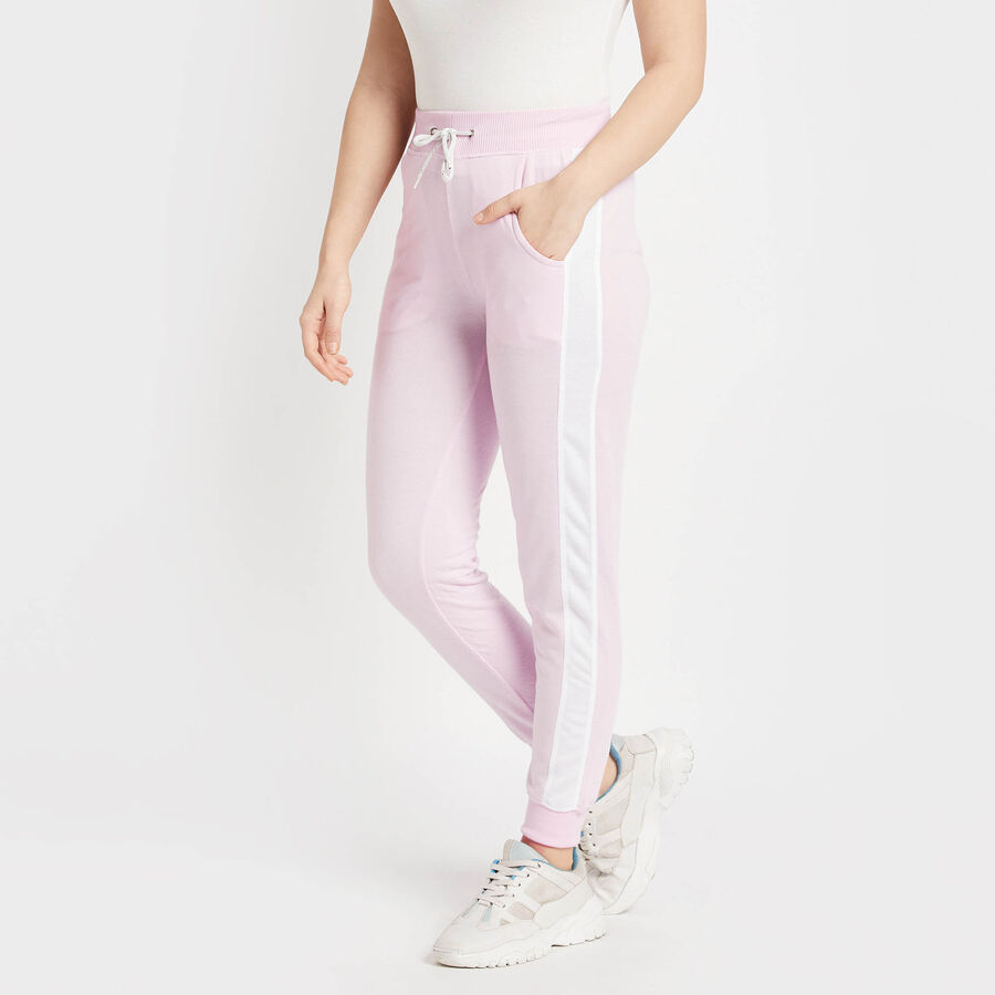 Cut & Sew Joggers, Light Pink, large image number null