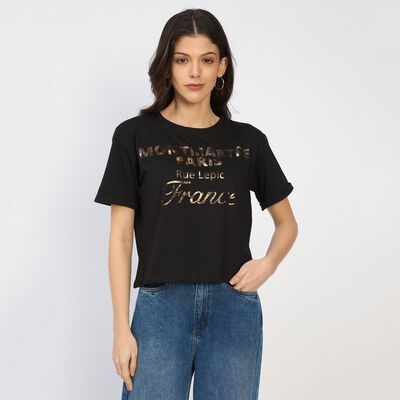 Ladies' 100% Cotton Crop  Top