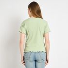 Ladies' Round Neck T-Shirt , Light Green, small image number null