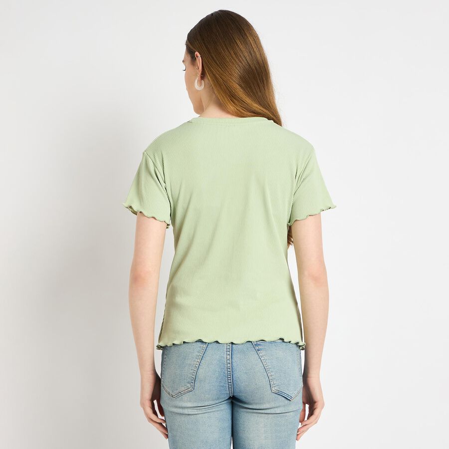 Ladies' Round Neck T-Shirt , Light Green, large image number null