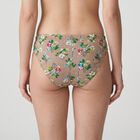 Women's Brown Regular Fit Floral Printed Panty, भूरा, small