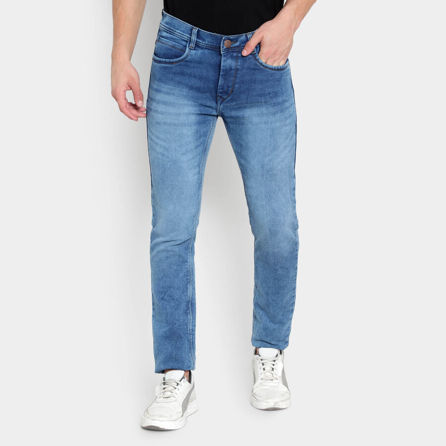 Overdyed 5 Pocket Skinny Jeans, Light Grey, large image number null