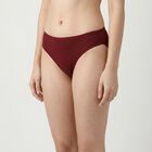 Women's Maroon Regular Fit Solid Panty, Maroon, small