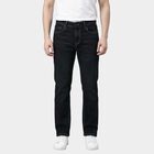 Men's Grey Slim Fit Washed Jeans, Dark Grey, small