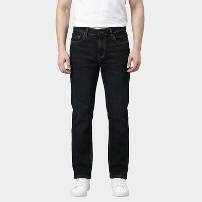 Men's Grey Slim Fit Washed Jeans