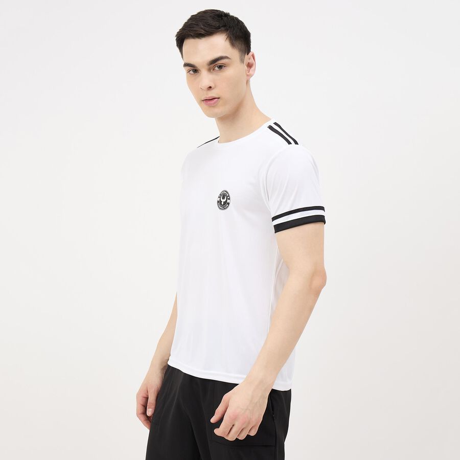 Men's Drifit T-Shirt, सफ़ेद, large