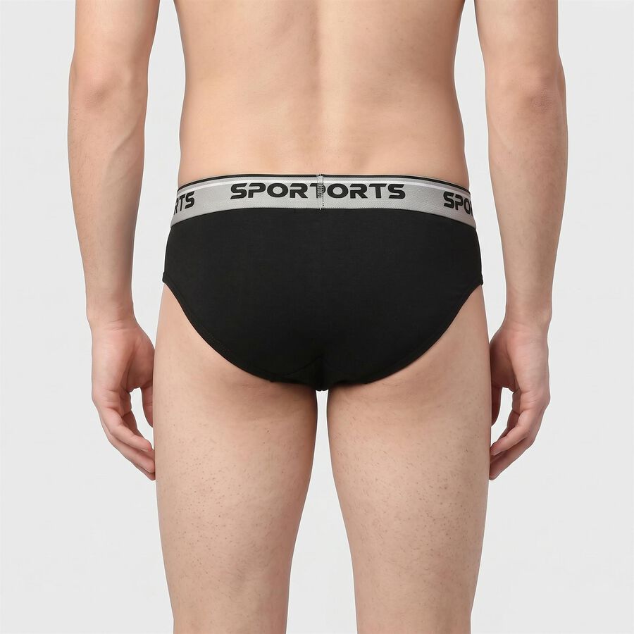 Men's Navy Blue Regular Fit Briefs, नेवी ब्लू, large