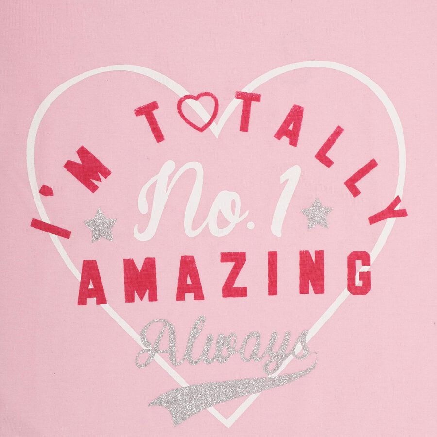 Girls' 100% Cotton T-Shirt , Light Pink, large image number null