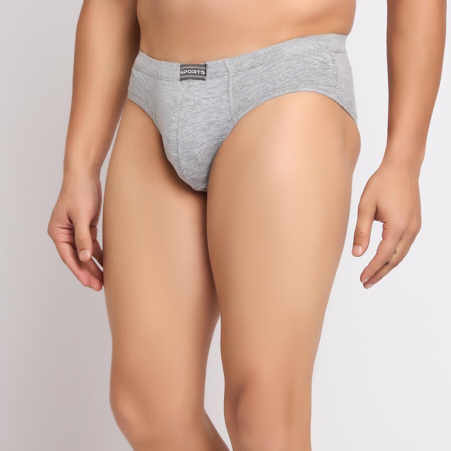 Men's Briefs, Melange Light Grey, large image number null