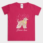 Girl's T-Shirt, रानी (फ्यूशिया), small image number null