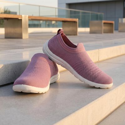 Women's Pink Slip-On Casual Shoes