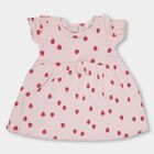 Infant Girls' 100% Cotton Frock , हल्का गुलाबी, small image number null