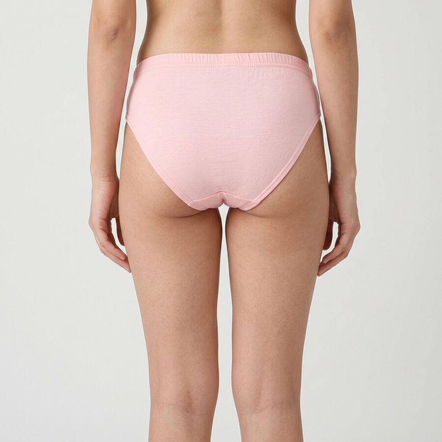 Women's Pink Regular Fit Solid Panty, Fuchsia, large