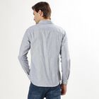 Men's Light Grey Slim Fit Casual Shirt, Light Grey, small image number null