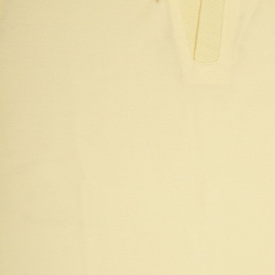 Boys' Half Sleeves T-Shirt, Yellow, large image number null