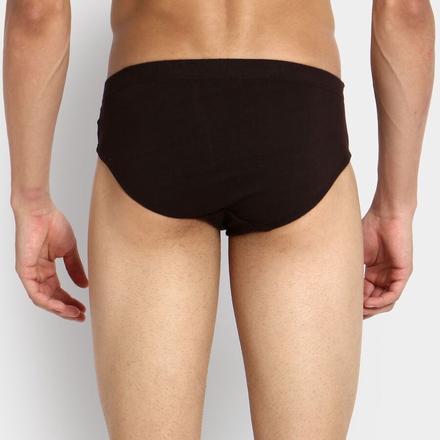 Men's 100% Cotton Briefs, Brown, large image number null