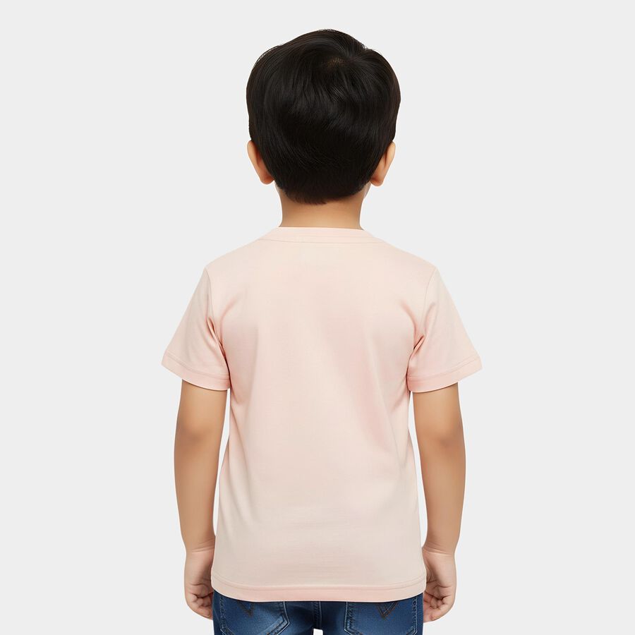 Boys' Half Sleeves T-Shirt, गहरा पीला, large