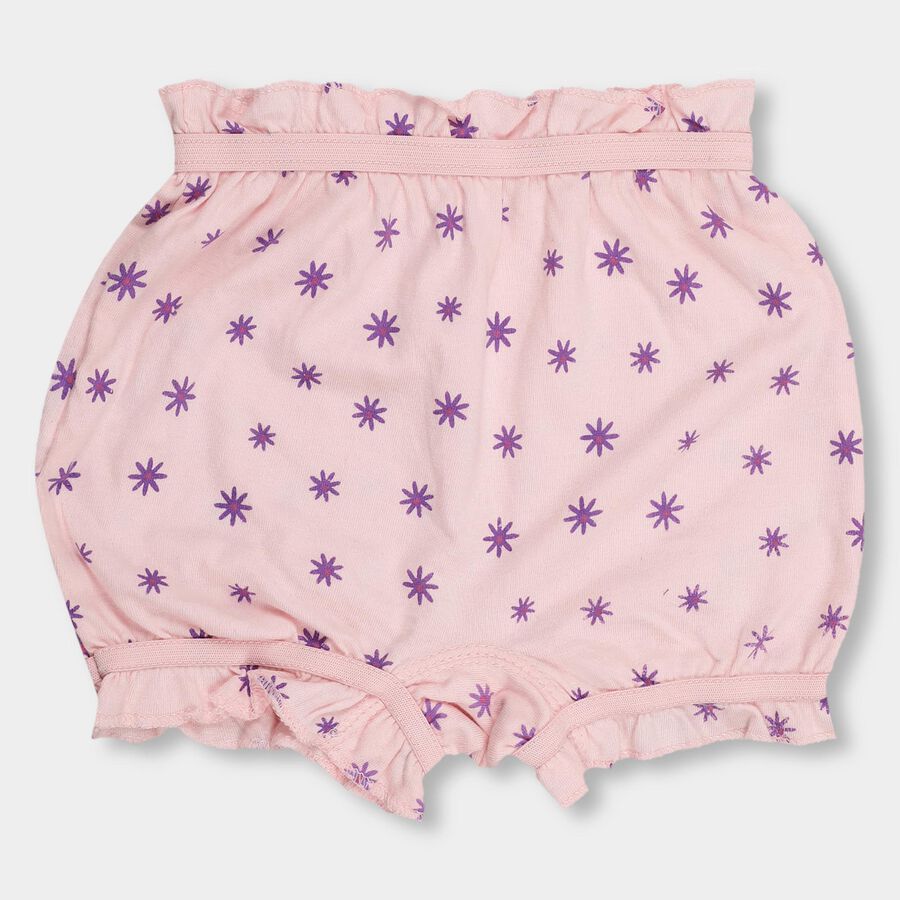 Girls' 100% Cotton Bloomer , हल्का गुलाबी, large image number null