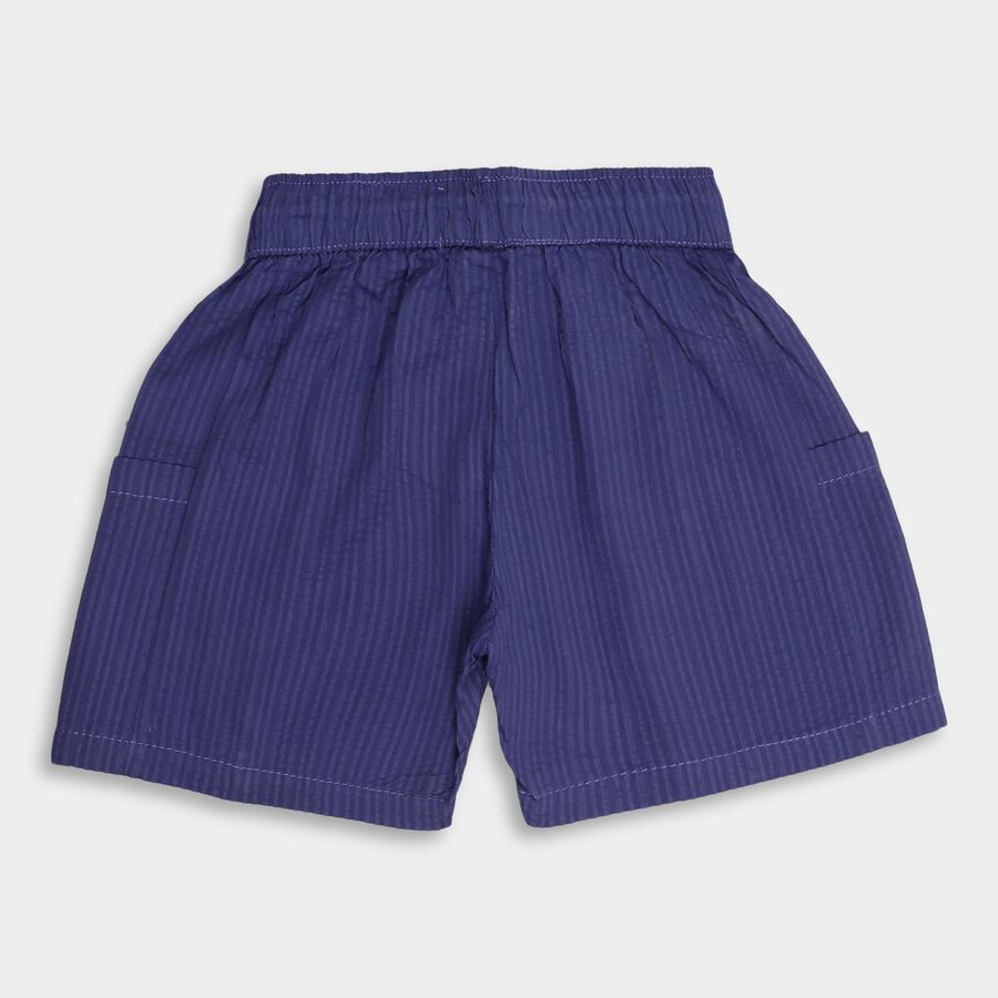 Boys' 100% Cotton Bermudas, Mid Blue, large image number null