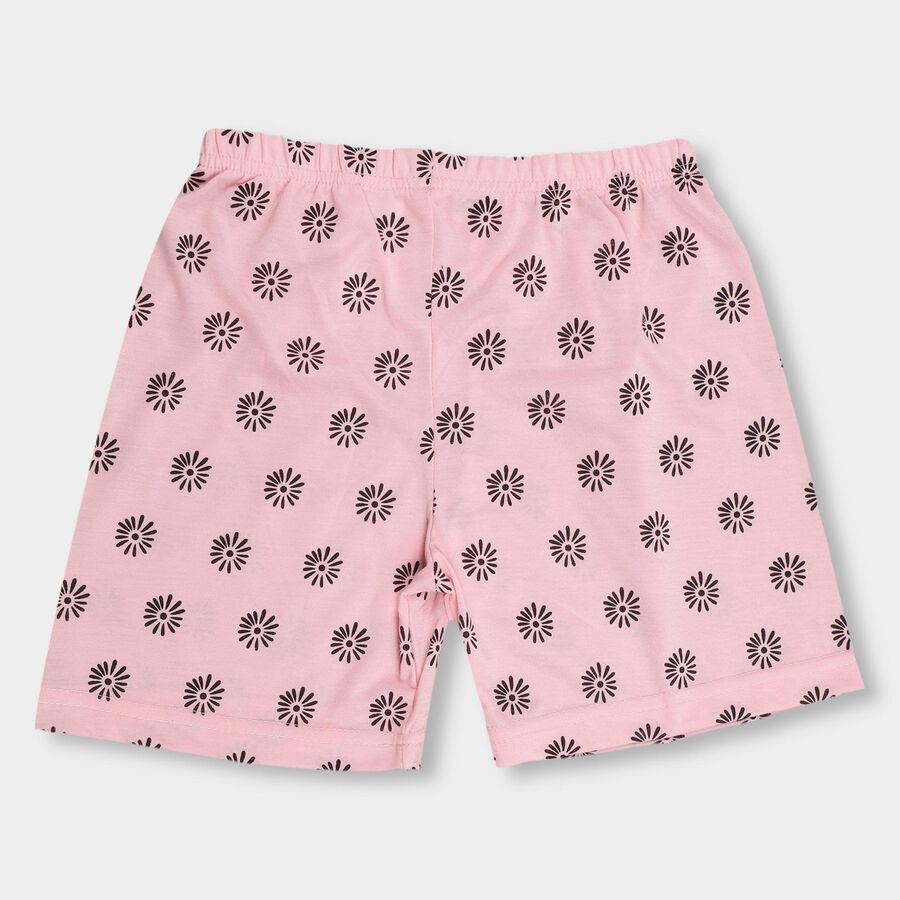 Girls' Light Pink Pull Ups Shorts, गुलाबी, large image number null