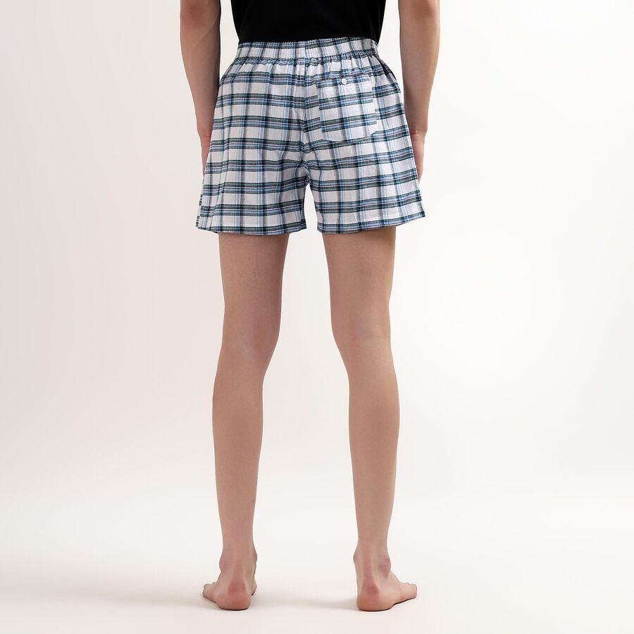 Men's 100% Cotton Boxers, हल्का नीला, large image number null