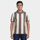 Men's Dark Grey Polo Collar Classic T-Shirt, Dark Grey, small