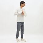 Men's Rich Eggshell White Polo Neck Classic T-Shirt, White, small image number null