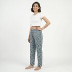 Women&rsquo;s Navy Blue Relaxed Fit Solid Pyjama, गहरा नीला, small