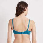 Cotton Printed Bra, टील ब्लू, small image number null