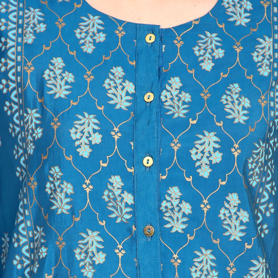 Ladies' Ethnic Set, टील ब्लू, large image number null