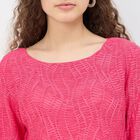 Women's Soft Pink Sweetheart Neck Romantic Crop Top, Pink, small