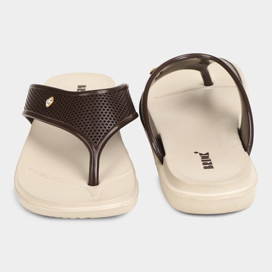 Ladies' Slippers, भूरा, large image number null