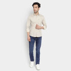 Cotton Printed Casual Shirt, Beige, small image number null