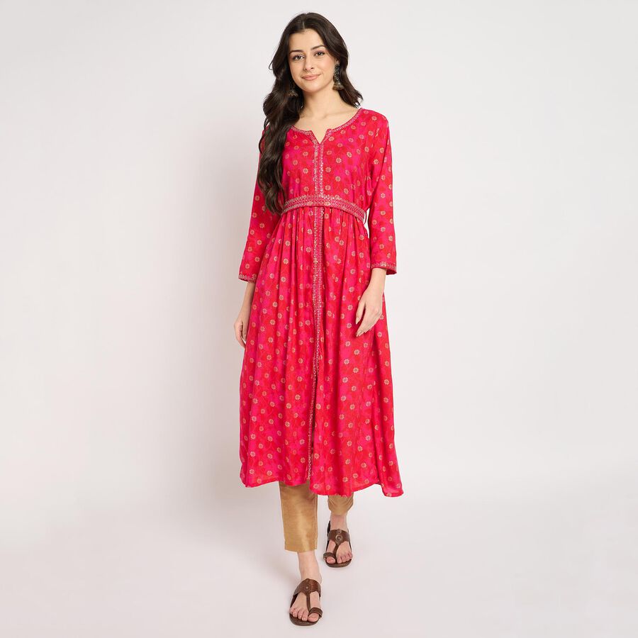 Ladies' Kurta , Fuchsia, large image number null