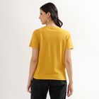 Women's Mustard Yellow Round Neck T-Shirt, Mustard, small image number null