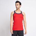 Men's 100% Cotton Gym T-Shirt, Red, small