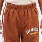 Boys Brown Straight Fit Graphic Printed Pyjama, Brown, small
