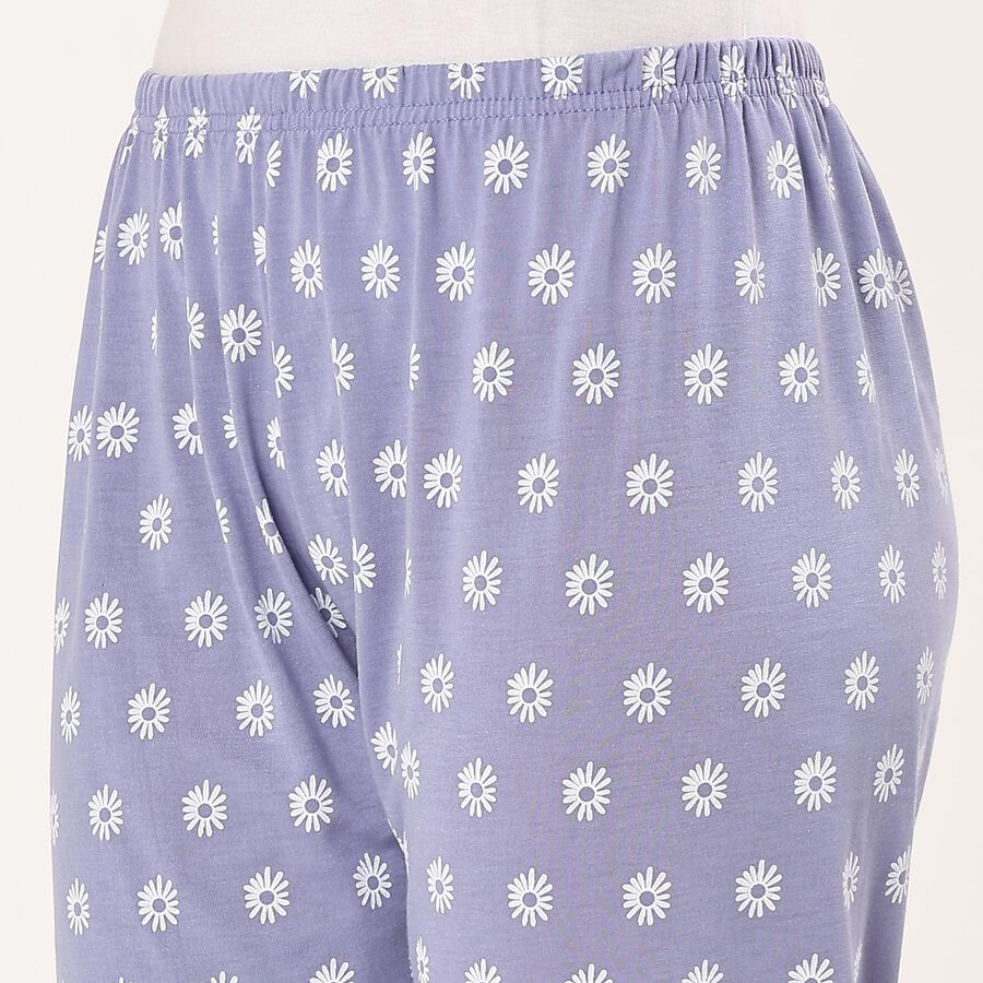 Ladies' Full Length Pyjama , Mid Blue, large image number null