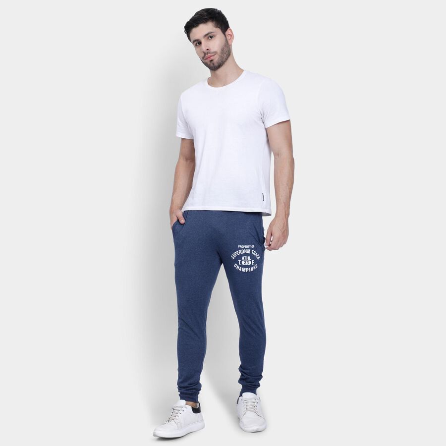 Men's Track Pants , Melange Blue, large image number null