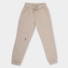 Boys' 100% Cotton Trousers , Beige, small image number null