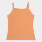 Girls' 100% Cotton Vest (Pack of 2), Peach, small image number null