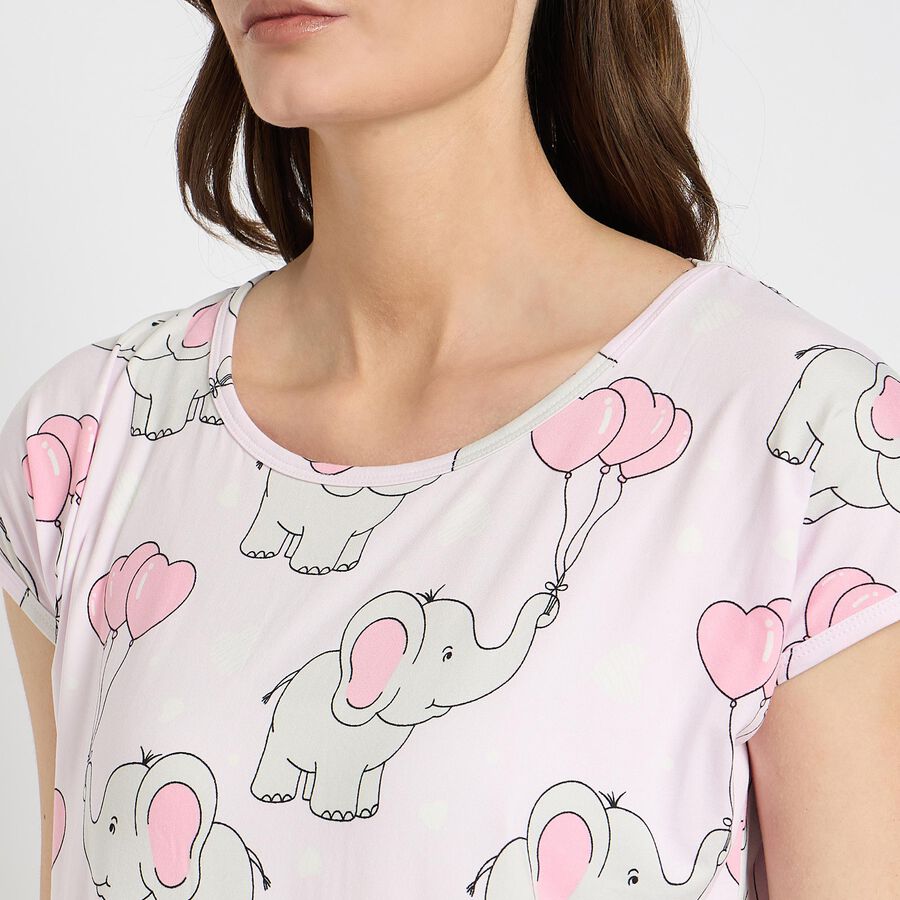 Ladies' Nighty , Light Pink, large image number null